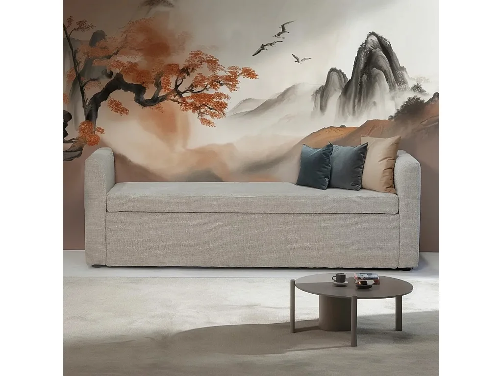 Opbergbank Calvin - Beige met Opbergruimte - 150 cm