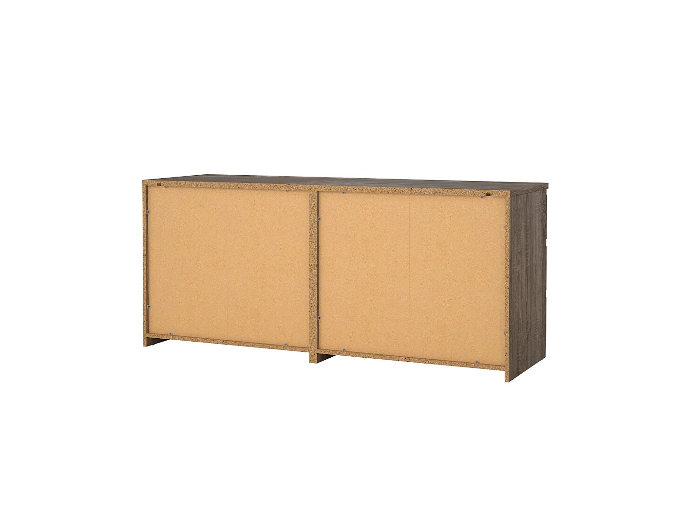 Dressoir Ylva Dubbel - Truffle Donkerbruin met 6 Lades - 153,8 x 50 x 68 cm