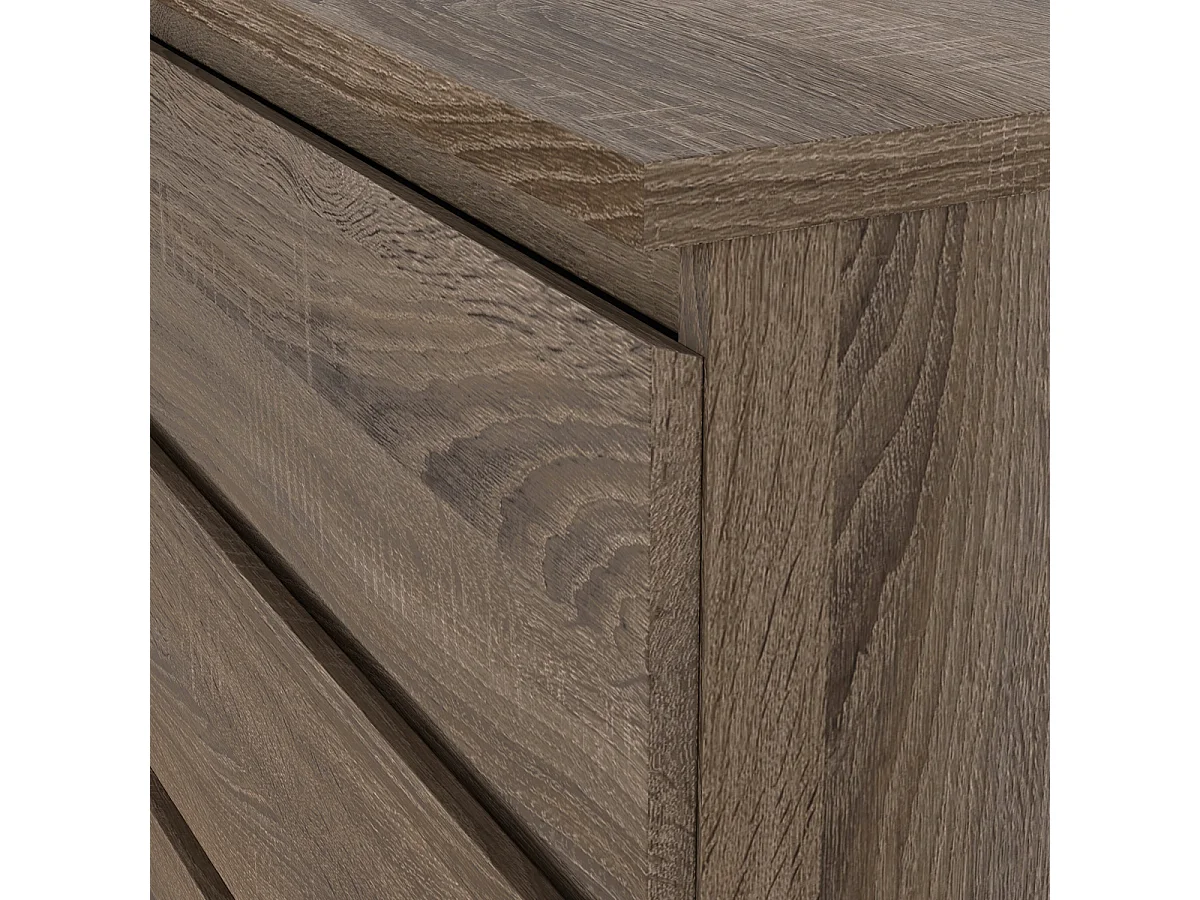 Dressoir Ylva Dubbel - Truffle Donkerbruin met 6 Lades - 153,8 x 50 x 68 cm