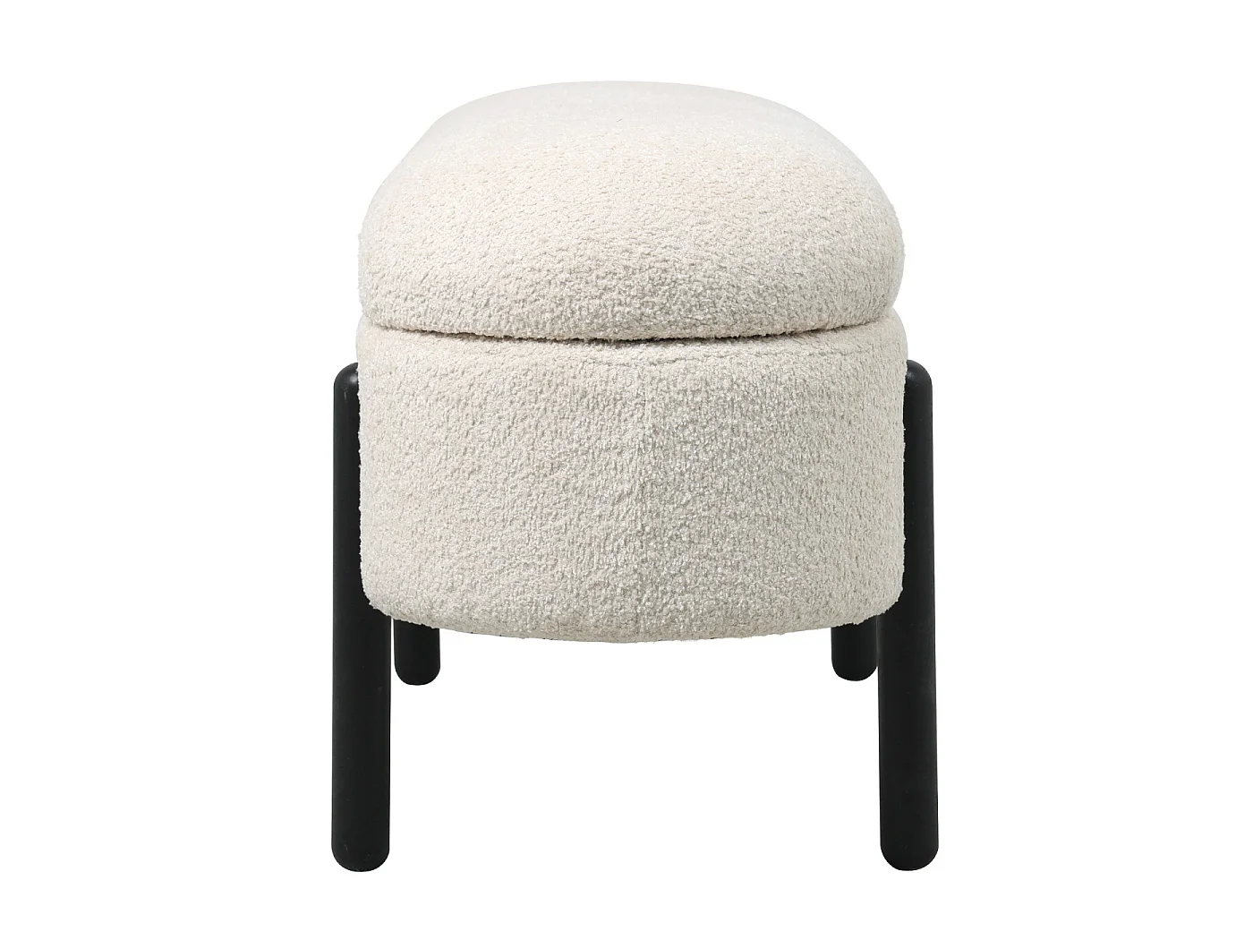 Opbergbank Vieve - Beige met Opbergruimte - 108 cm
