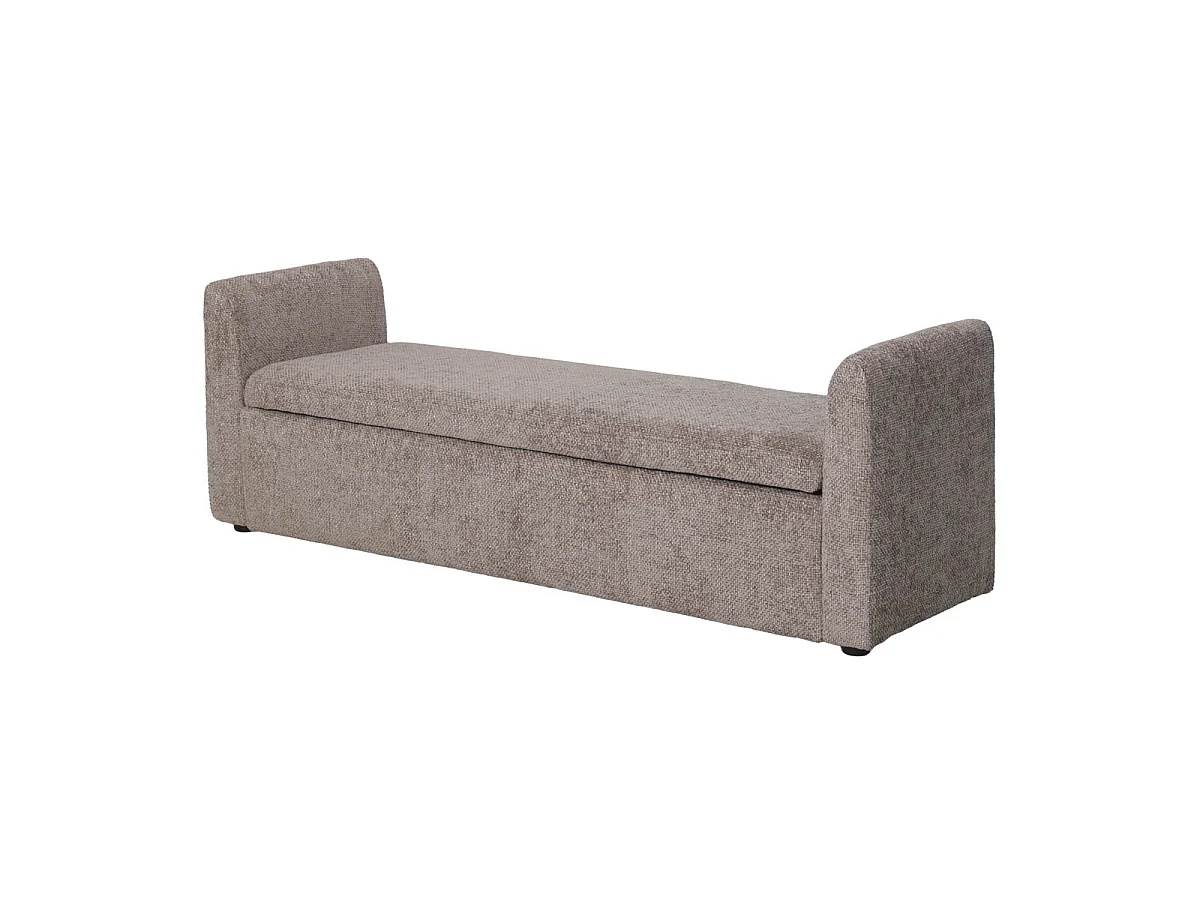 Opbergbank Calvin - Taupe met Opbergruimte - 150 cm