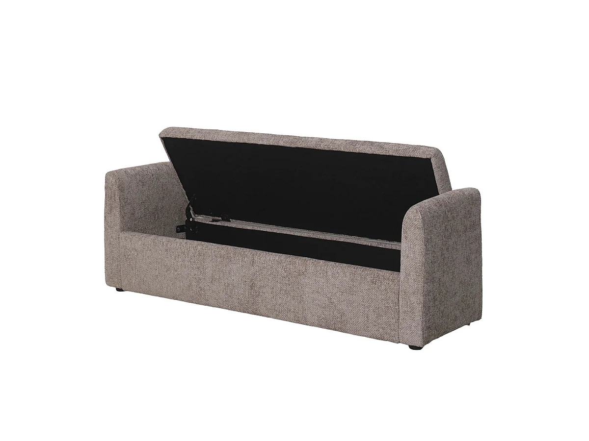 Opbergbank Calvin - Taupe met Opbergruimte - 150 cm