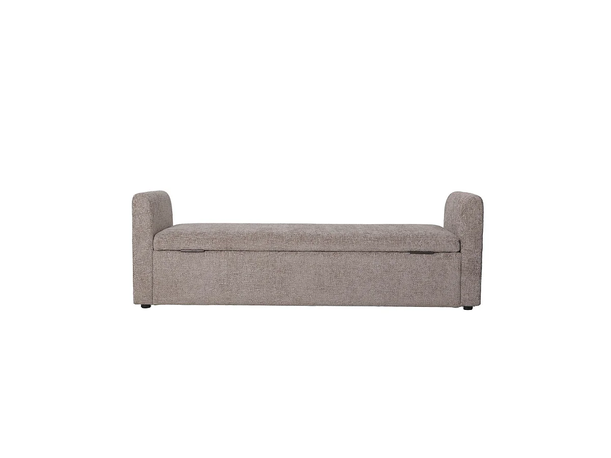 Opbergbank Calvin - Taupe met Opbergruimte - 150 cm