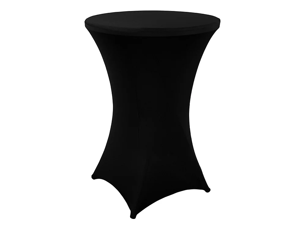 Inklapbare Statafel Piper - Rond Zwart - Ø 80 cm - Hoogte 110 cm