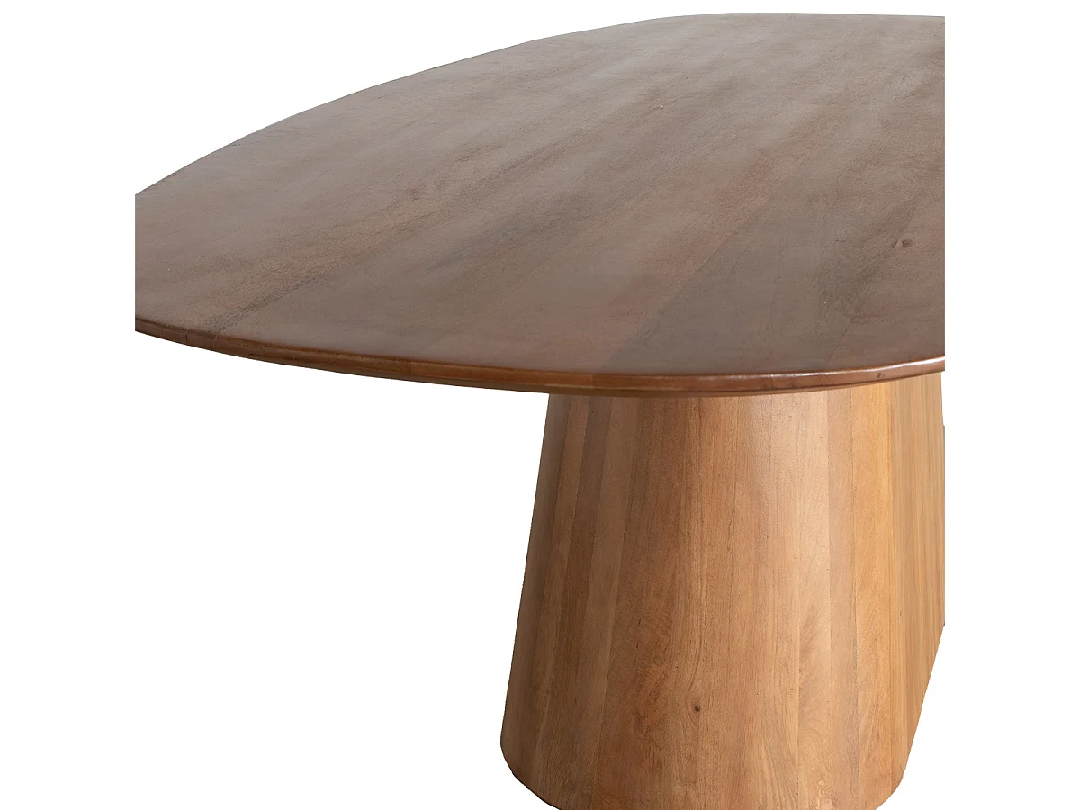 Eettafel Stijn - Deens Ovaal Mangohout Bruin - 180 x 100 x 76 cm - 4-6 personen