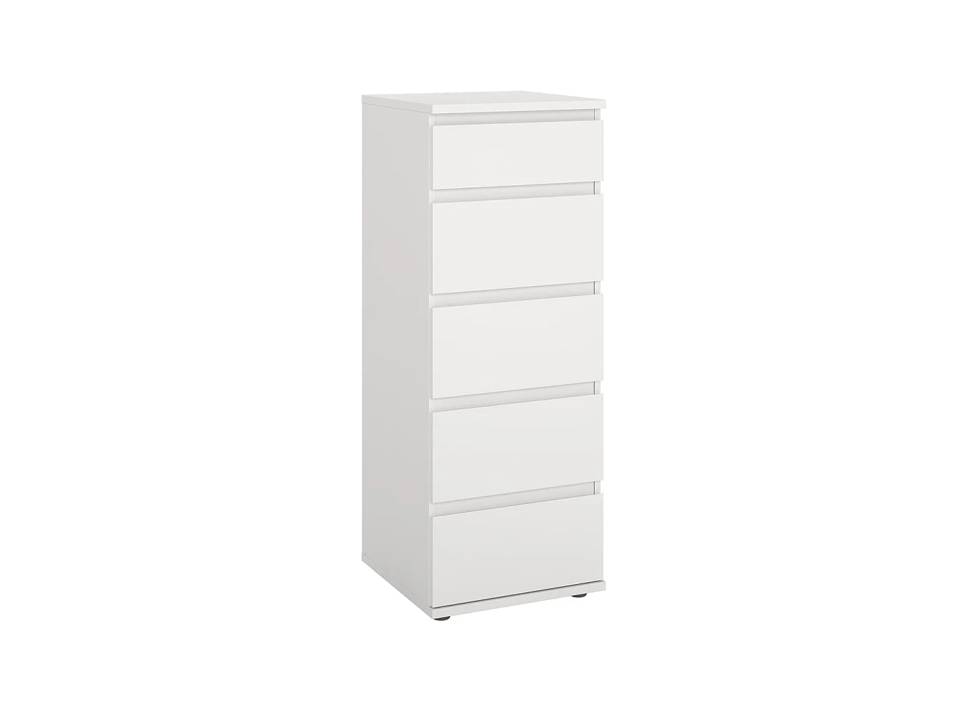 Ladekast Nova - Wit met 5 Lades - 40,2 x 40 x 106,6 cm