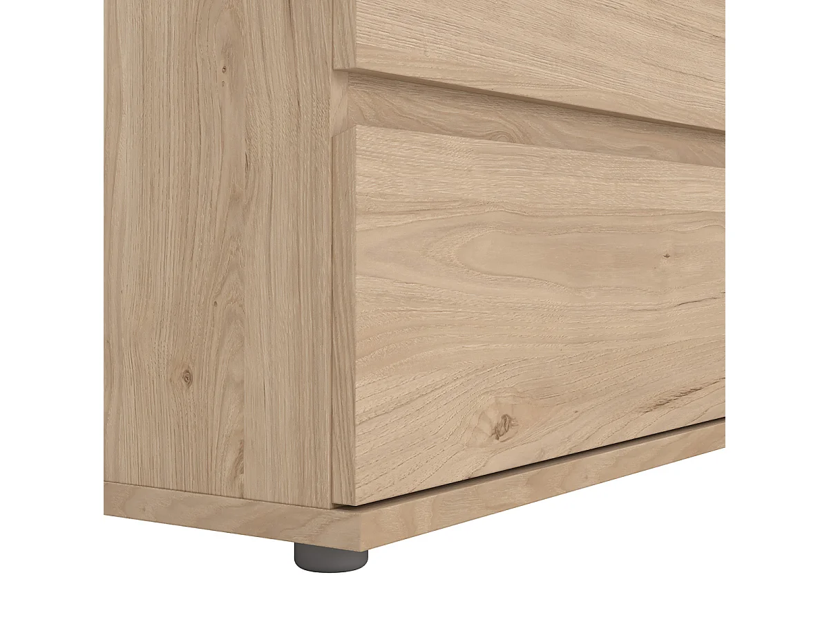 Ladekast Nova - Naturel Jackson Hickory-houtlook met 5 Lades - 76,8 x 40 x 106,6 cm