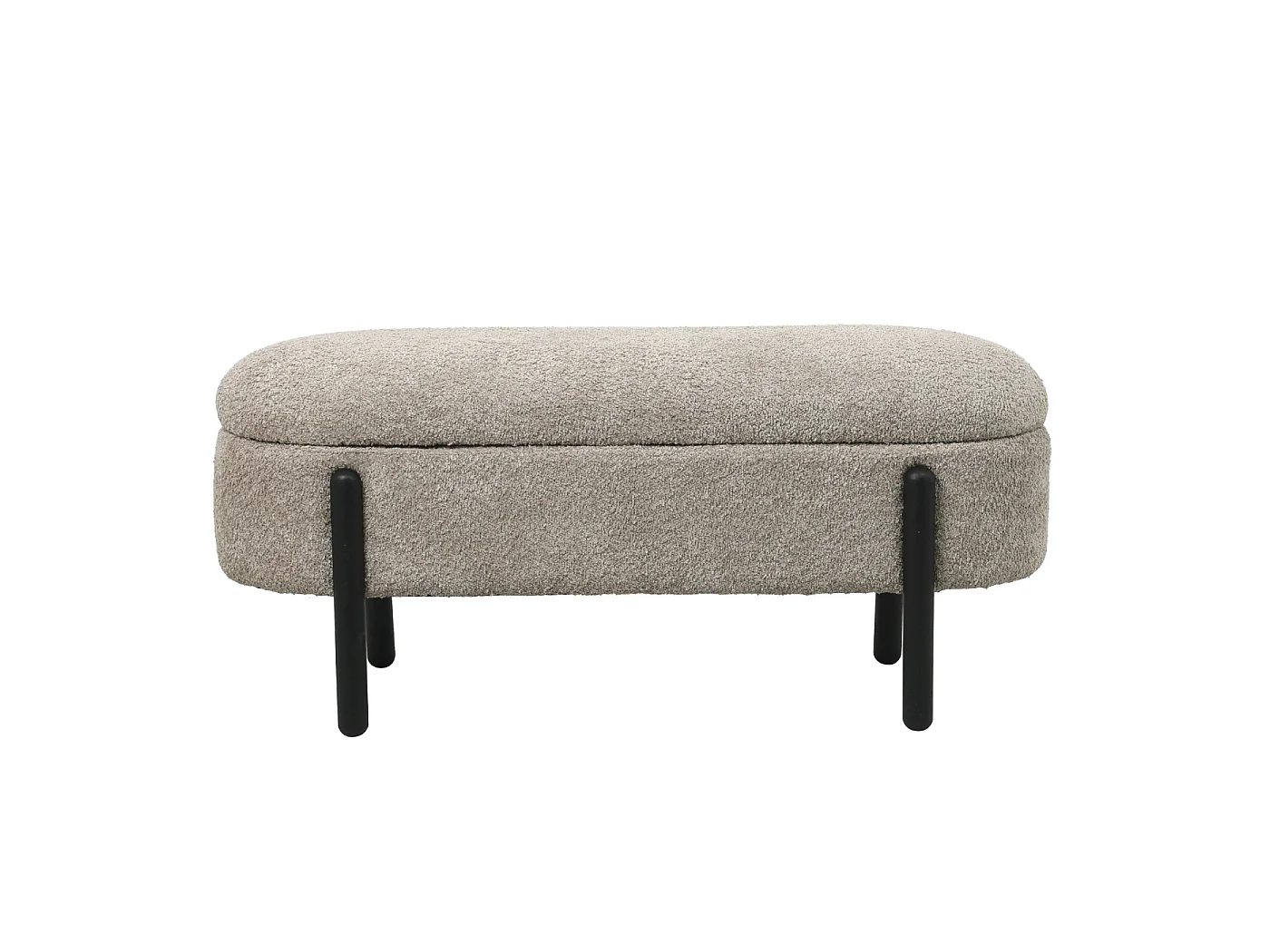 Opbergbank Vieve - Taupe met Opbergruimte - 108 cm
