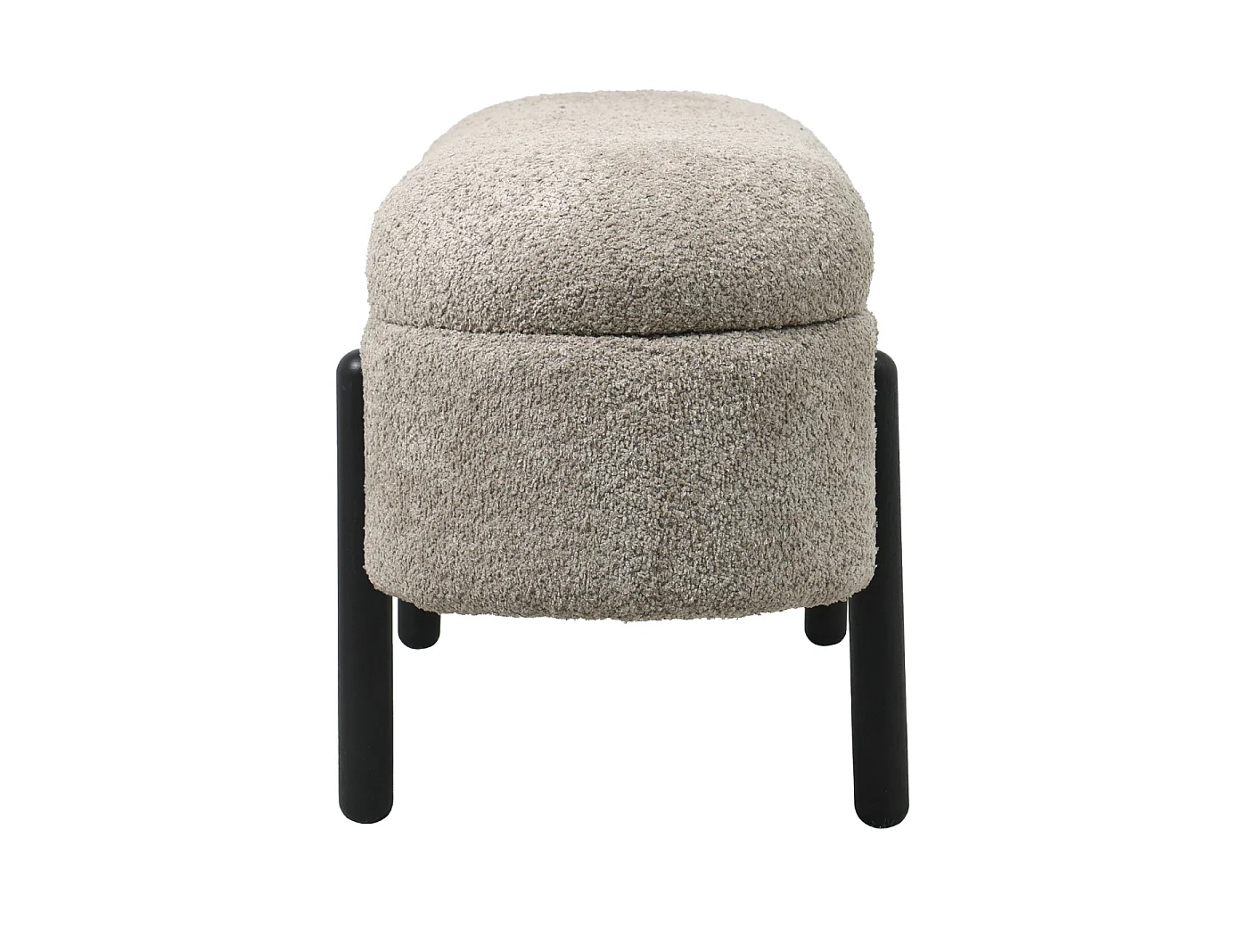 Opbergbank Vieve - Taupe met Opbergruimte - 108 cm