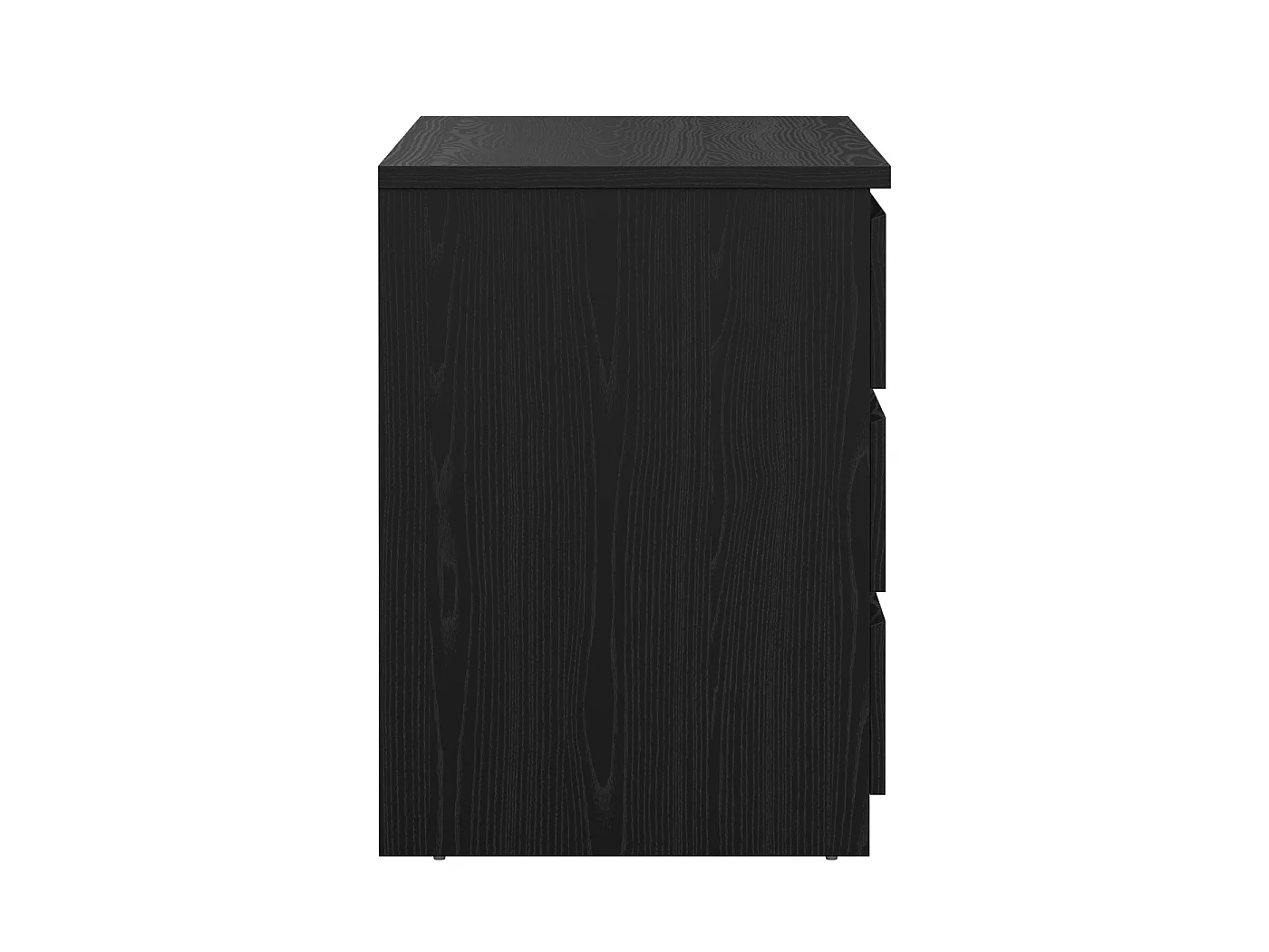 Dressoir Ylva Dubbel - Zwarte Houtnerflook met 6 Lades - 153,8 x 50 x 68 cm