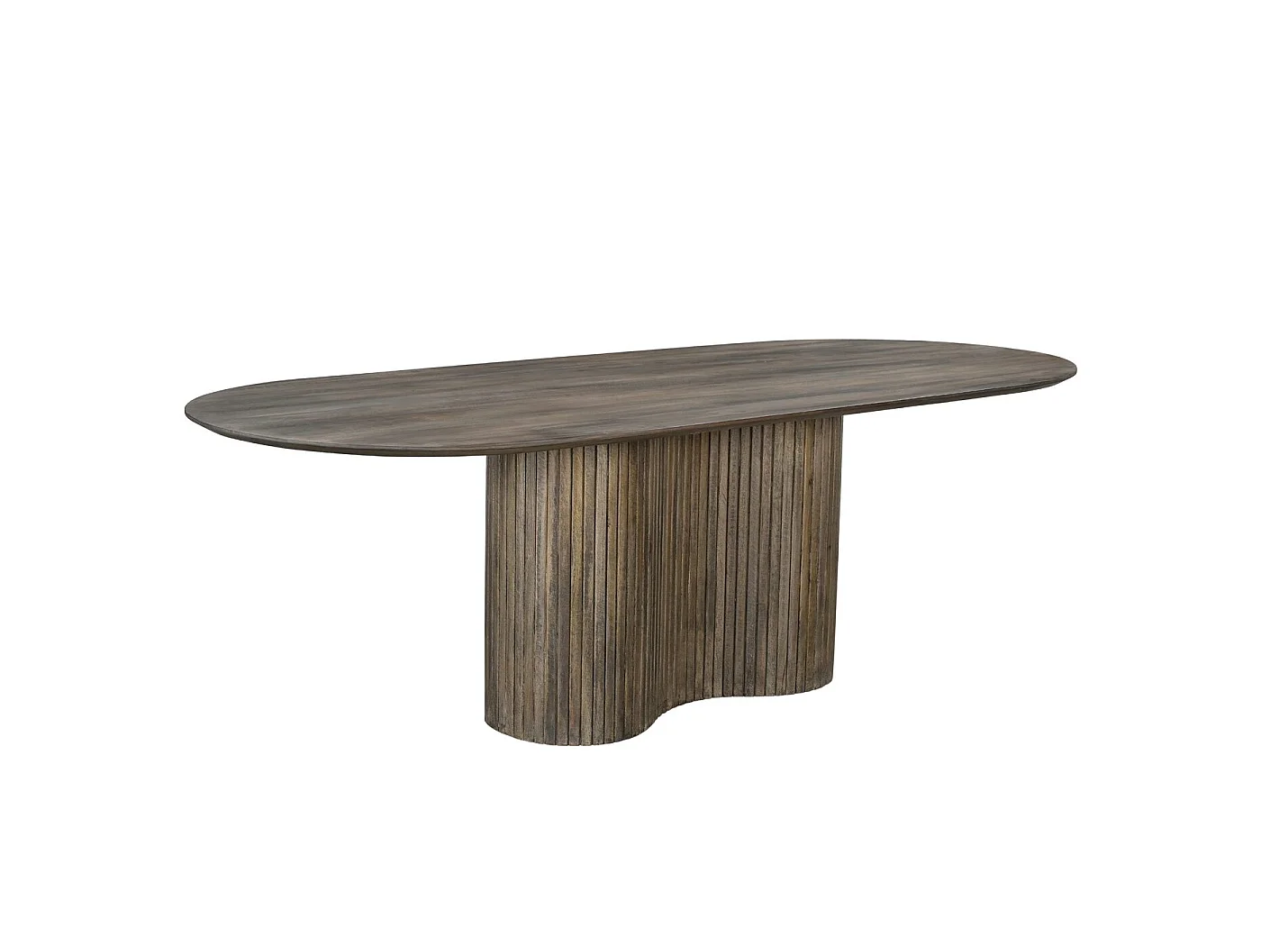 Eettafel Ava - Ovaal Mangohout Bruin - 240 x 100 x 77 cm - 6-8 personen