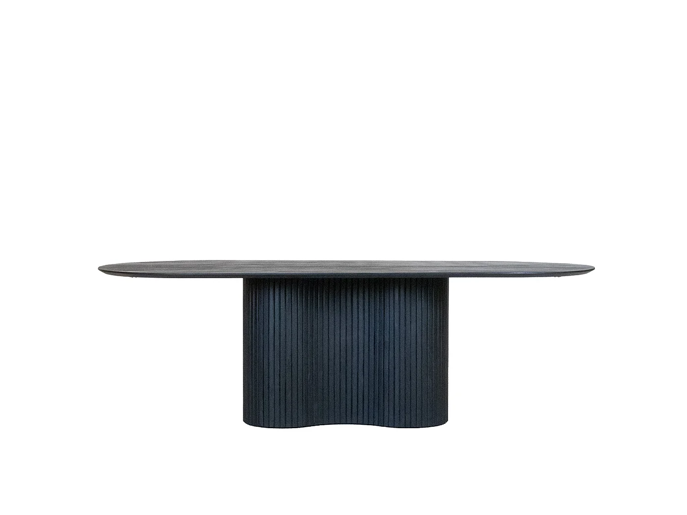 Eettafel Ava - Ovaal Mangohout Zwart - 300 x 100 x 77 cm - 8-10 personen