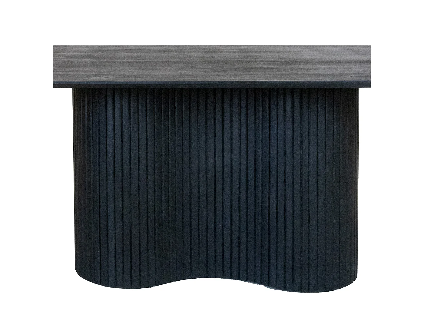 Eettafel Ava - Ovaal Mangohout Zwart - 300 x 100 x 77 cm - 8-10 personen