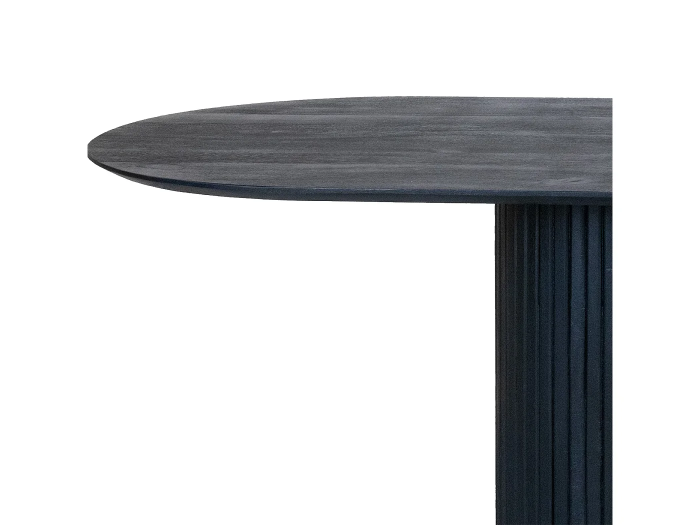 Eettafel Ava - Ovaal Mangohout Zwart - 300 x 100 x 77 cm - 8-10 personen