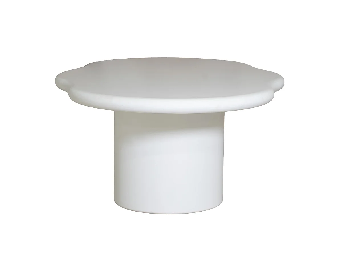 Salontafel Jessie - Organisch Eco-composiet Off-White - 120 cm