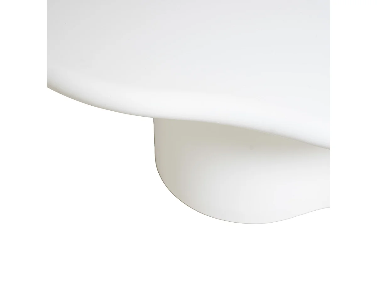 Salontafel Jessie - Organisch Eco-composiet Off-White - 120 cm