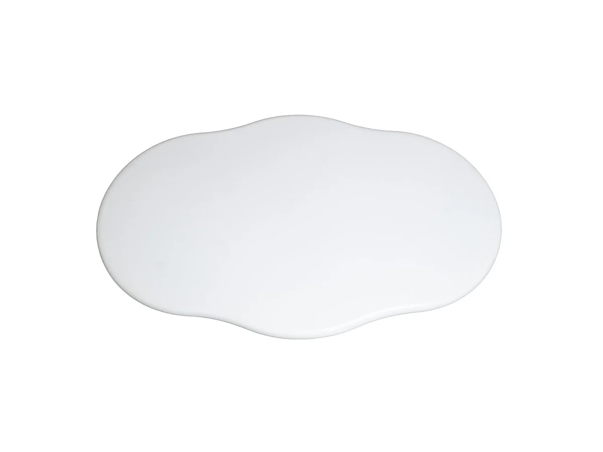 Salontafel Jessie - Organisch Eco-composiet Off-White - 120 cm