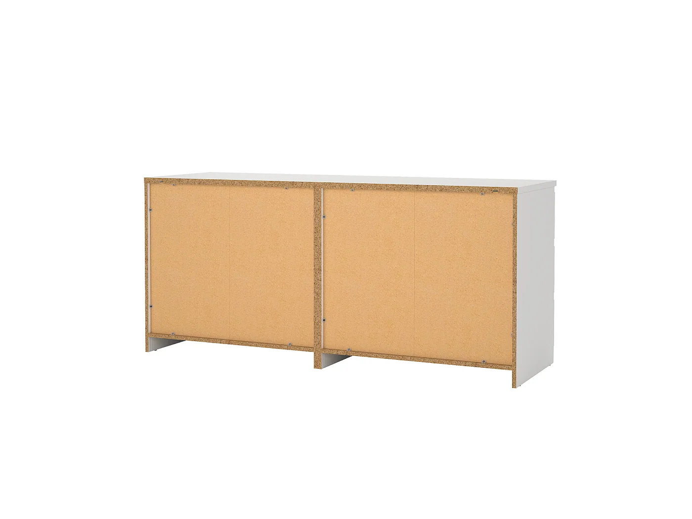 Dressoir Ylva Dubbel - Wit met 6 Lades - 153,8 x 50 x 68 cm