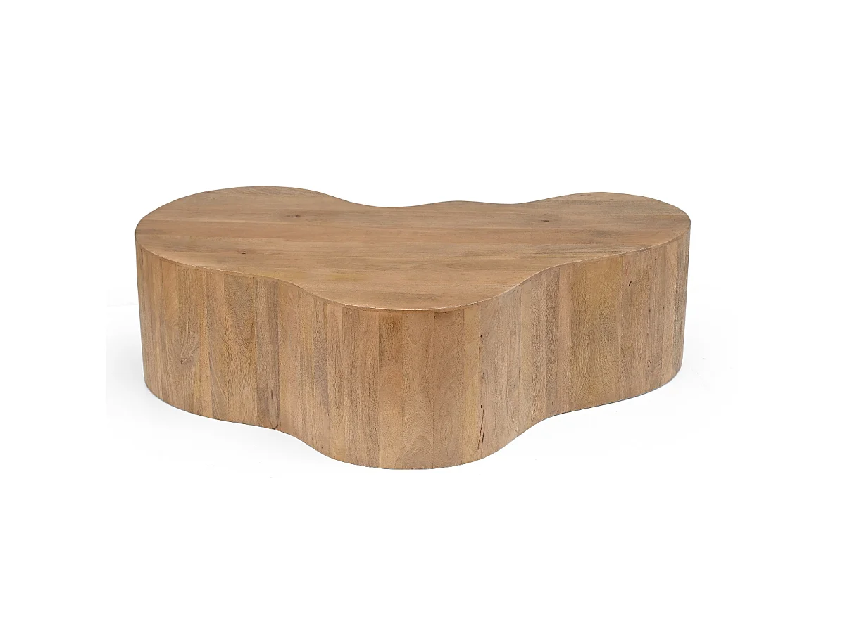 Salontafel Moos - Organisch Mangohout Naturel - 130 cm