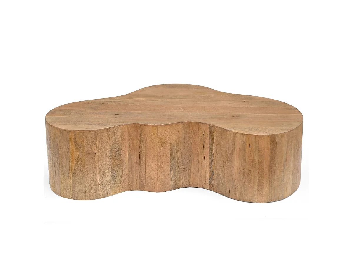 Salontafel Moos - Organisch Mangohout Naturel - 130 cm