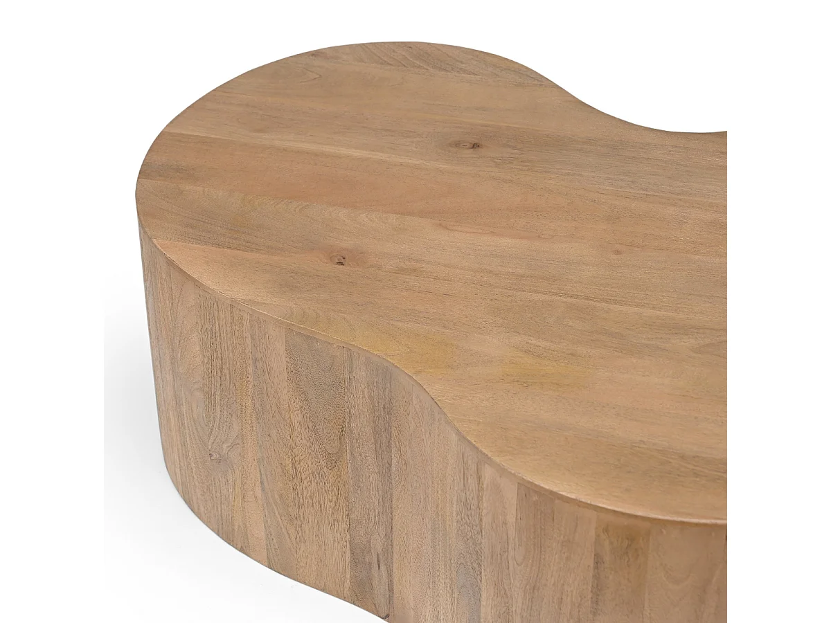 Salontafel Moos - Organisch Mangohout Naturel - 130 cm