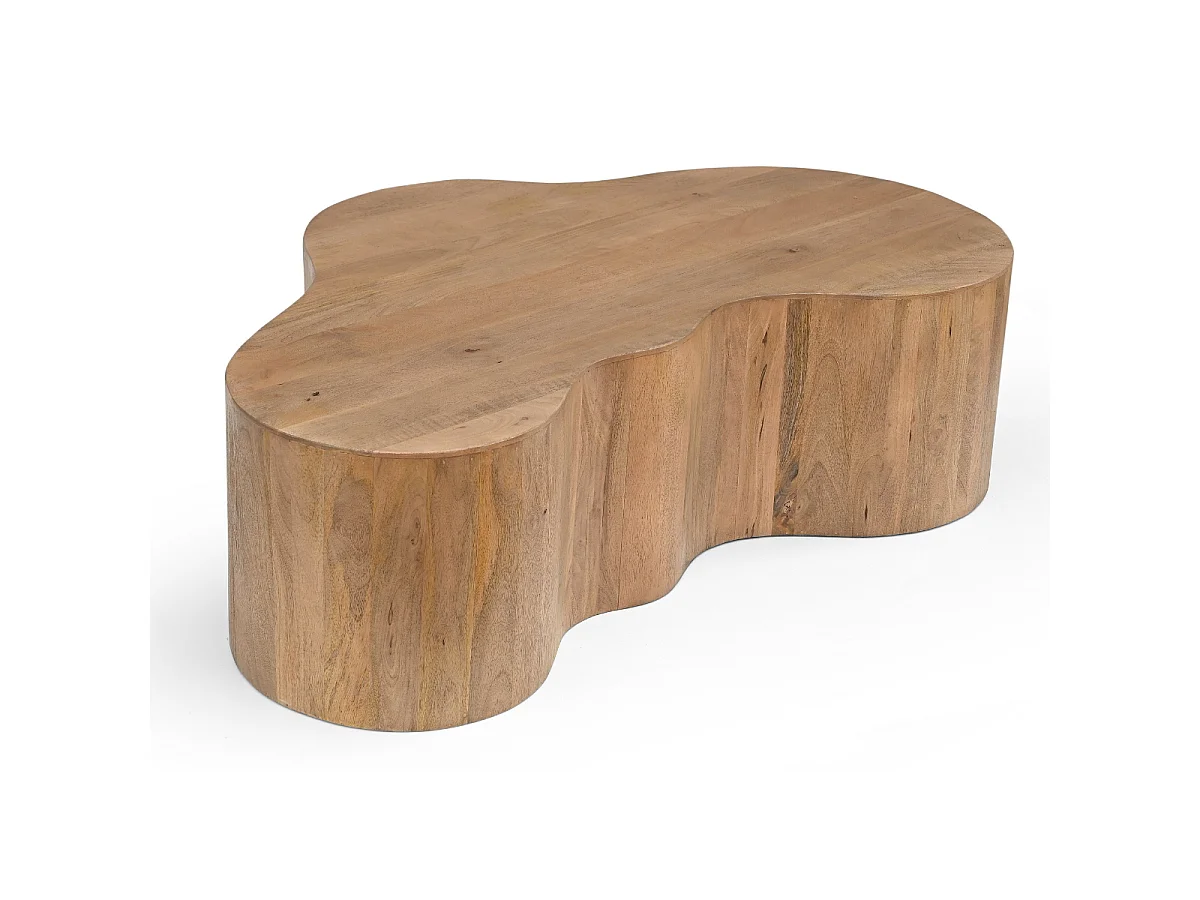 Salontafel Moos - Organisch Mangohout Naturel - 130 cm