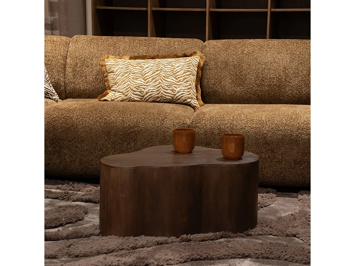Salontafel Moos - Organisch Mangohout Walnootkleurig - 70 cm