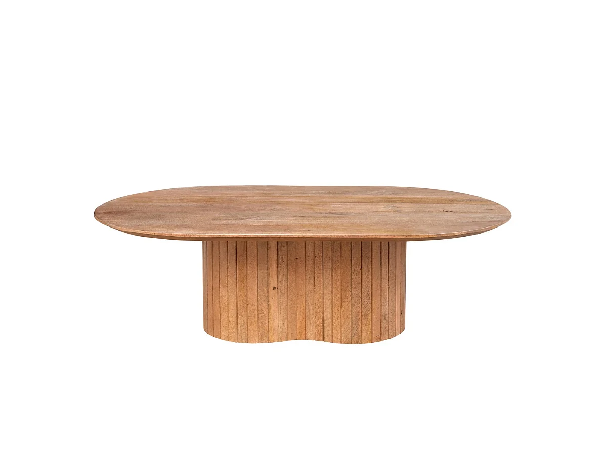 Salontafel Ava - Ovaal Mangohout Naturel - 120 cm
