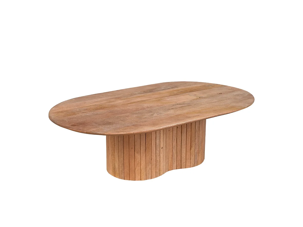 Salontafel Ava - Ovaal Mangohout Naturel - 120 cm