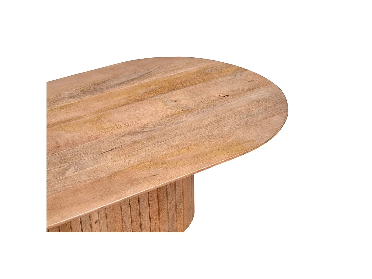 Salontafel Ava - Ovaal Mangohout Naturel - 120 cm