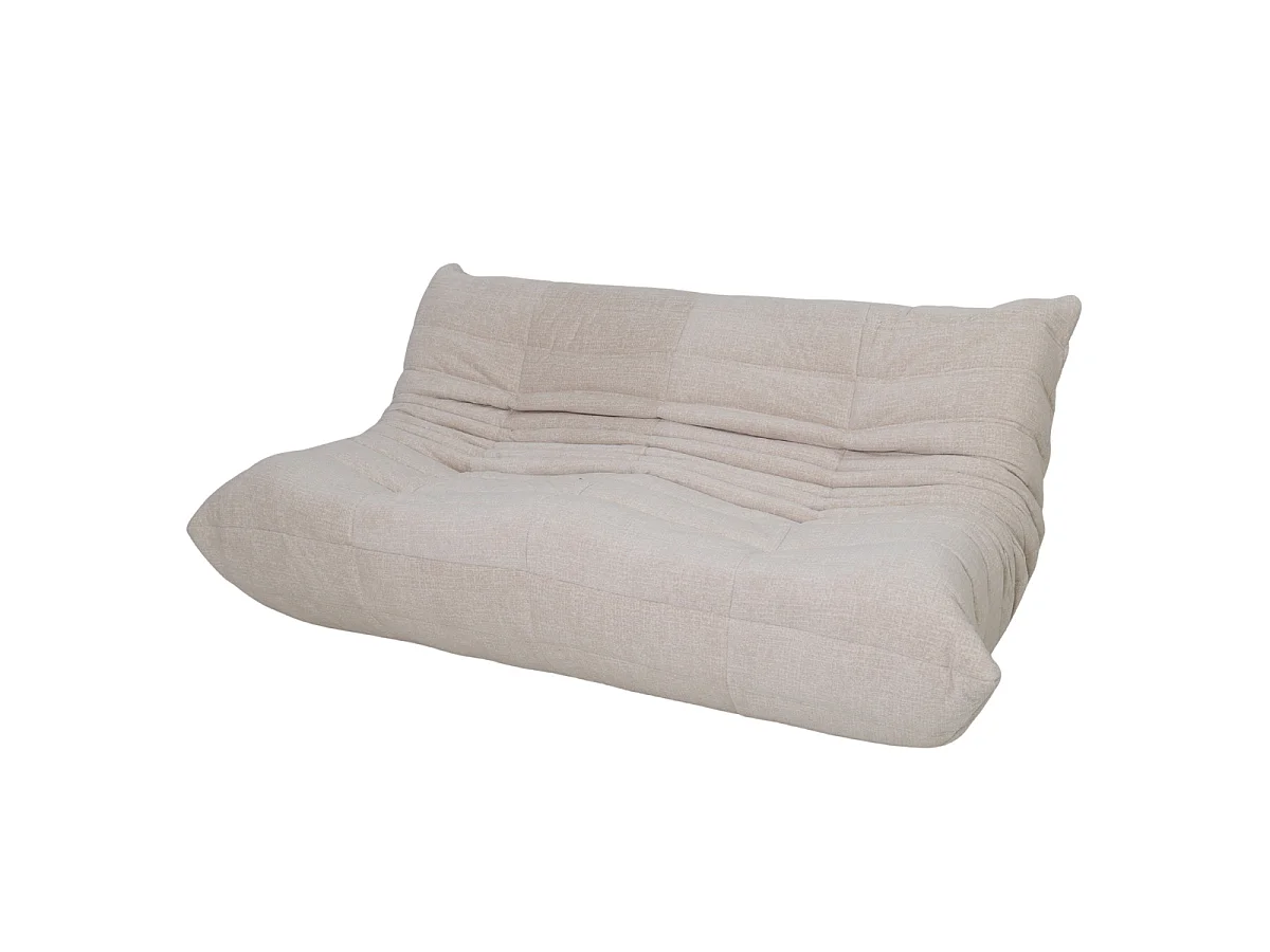 2-Zitsbank Bear - Beige Stof Zonder Armleuningen - 168 x 100 x 69 cm