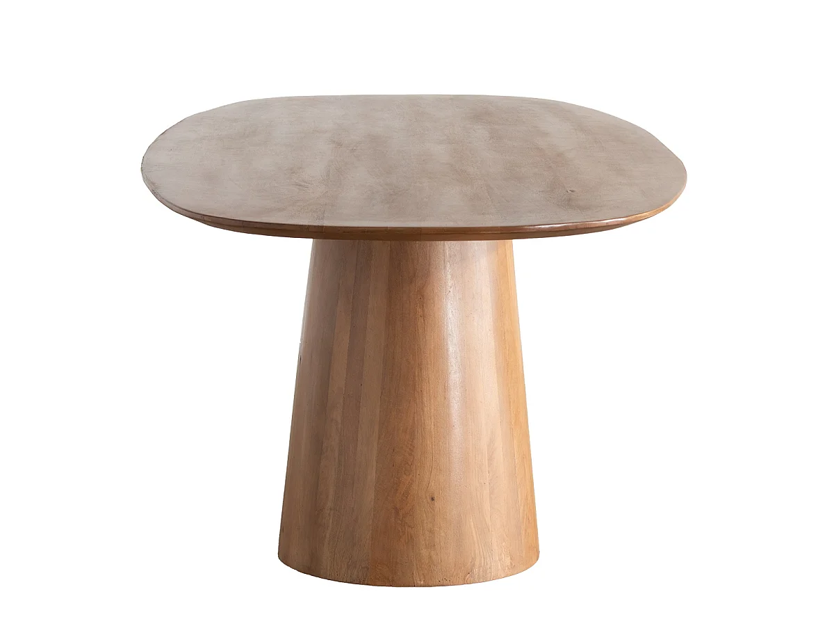 Eettafel Stijn - Deens Ovaal Mangohout Bruin - 240 x 100 x 76 cm - 6-8 personen