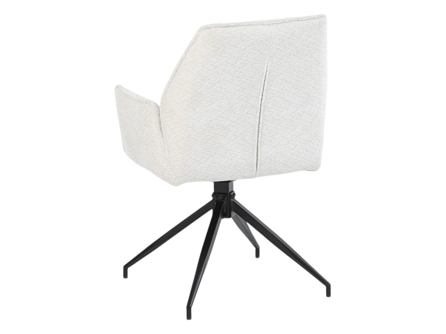 Lot de 2 chaises avec accoudoirs pivotantes tissu beige - FITOUS II