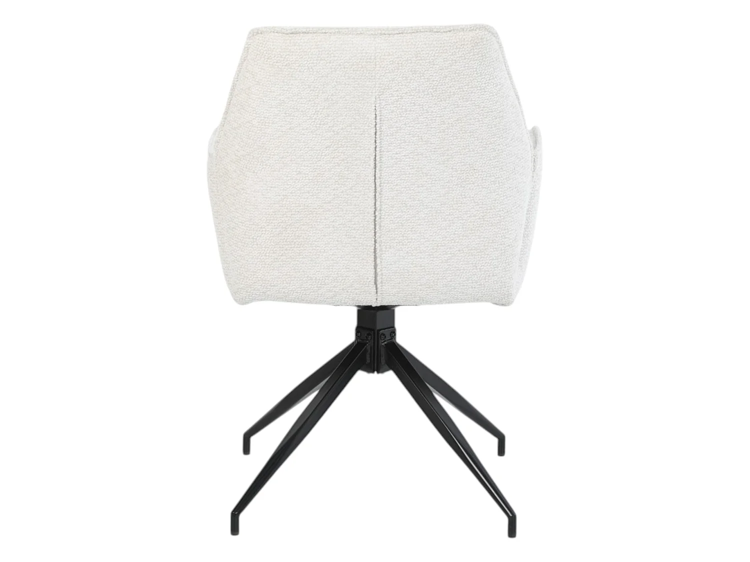 Lot de 2 chaises avec accoudoirs pivotantes tissu beige - FITOUS II