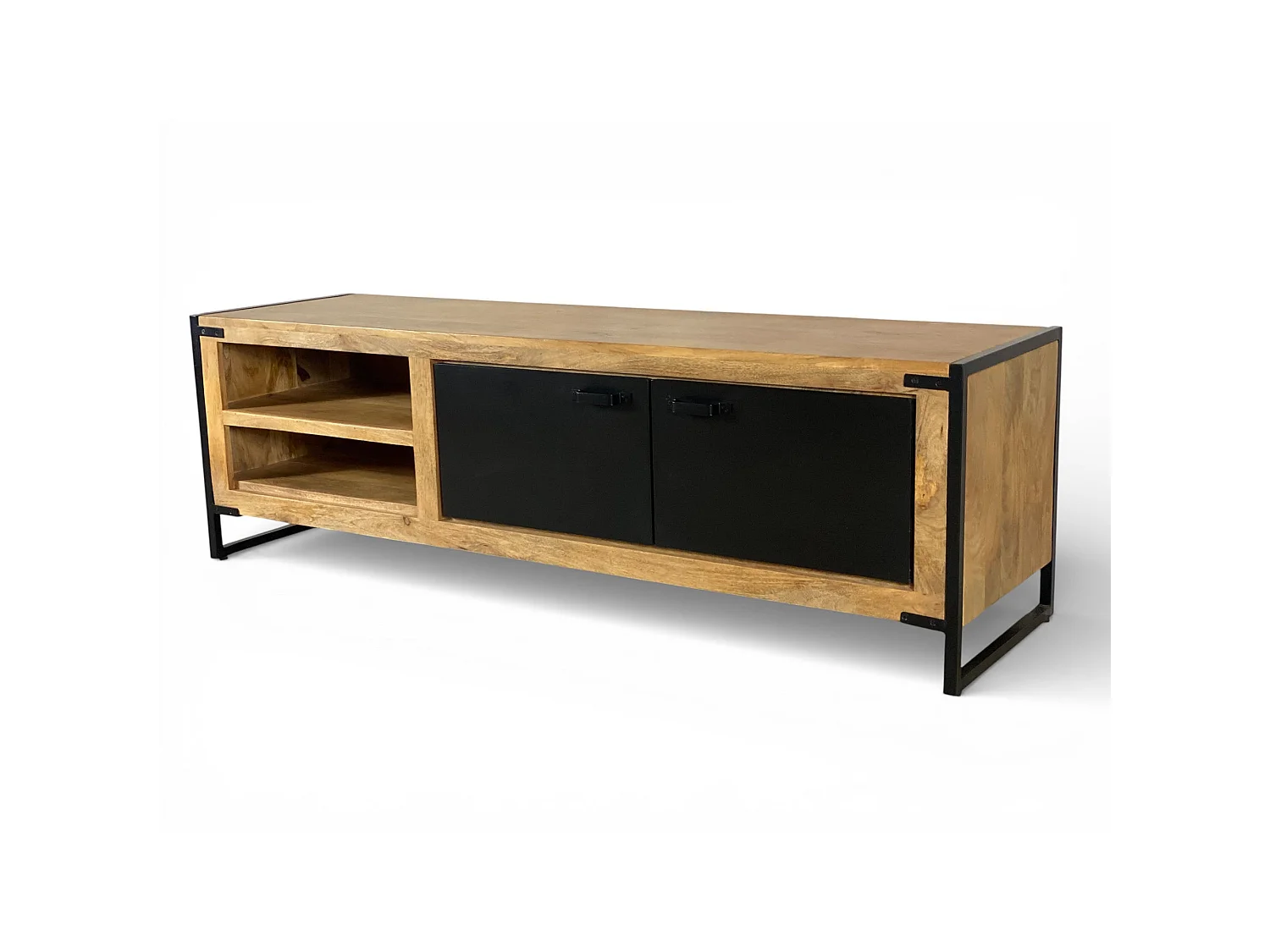 Meuble TV 160 cm en bois massif de manguier - WEST