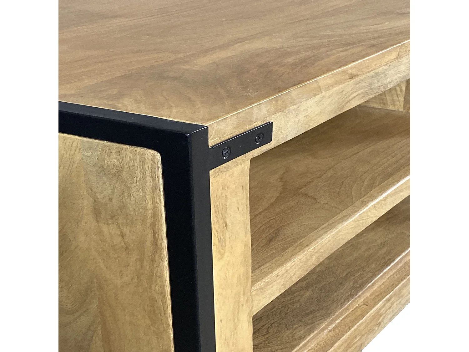 Meuble TV 160 cm en bois massif de manguier - WEST