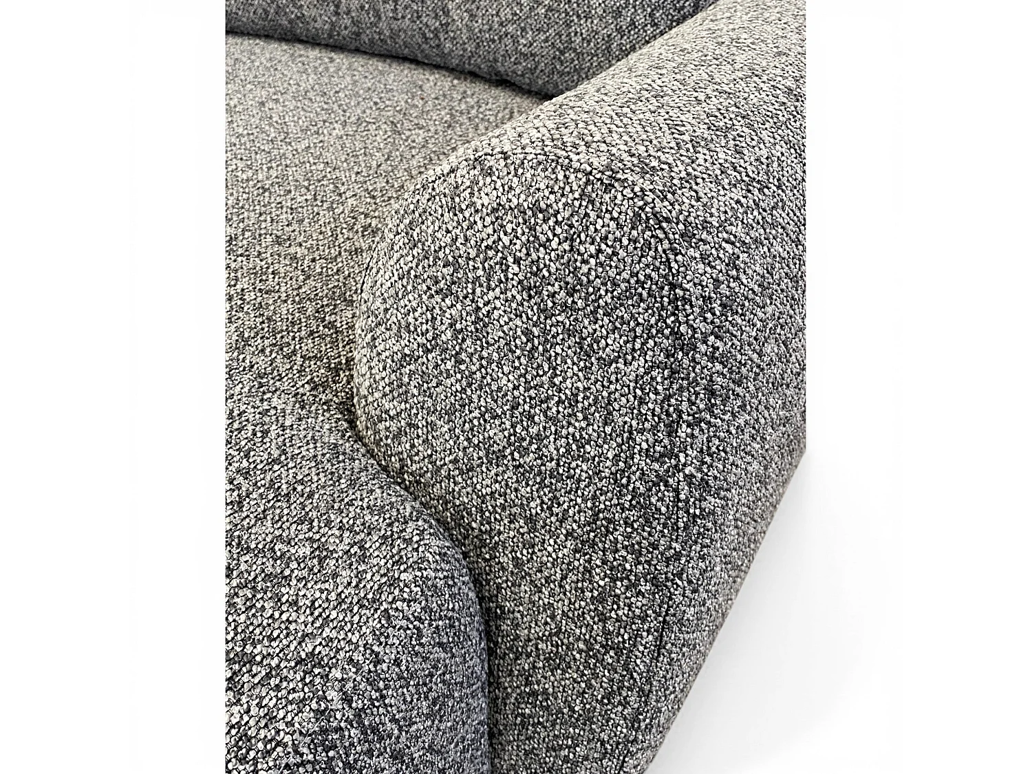 Canapé d'angle gauche convertible tissu gris - APPIA
