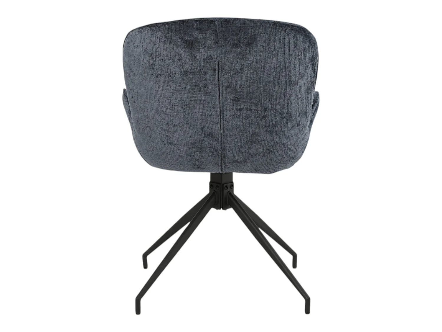 Lot de 2 chaises pivotantes tissu bleu - ASYAR