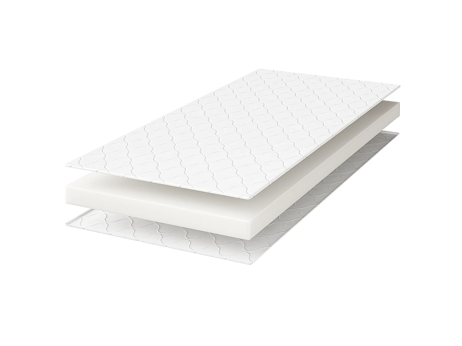 Matelas en mousse 120x200  confortable et hypoallergénique LUNA 8 cm
