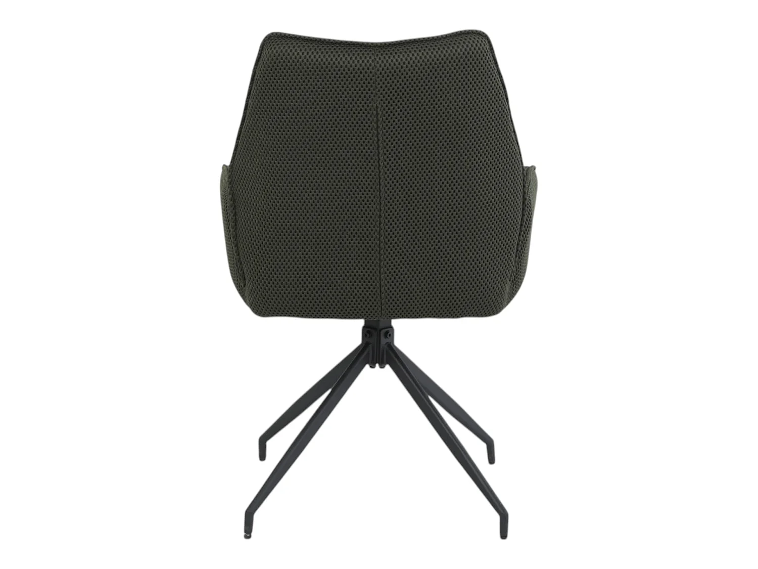 Lot de 2 chaises pivotantes tissu maille 3D vert - CARILO