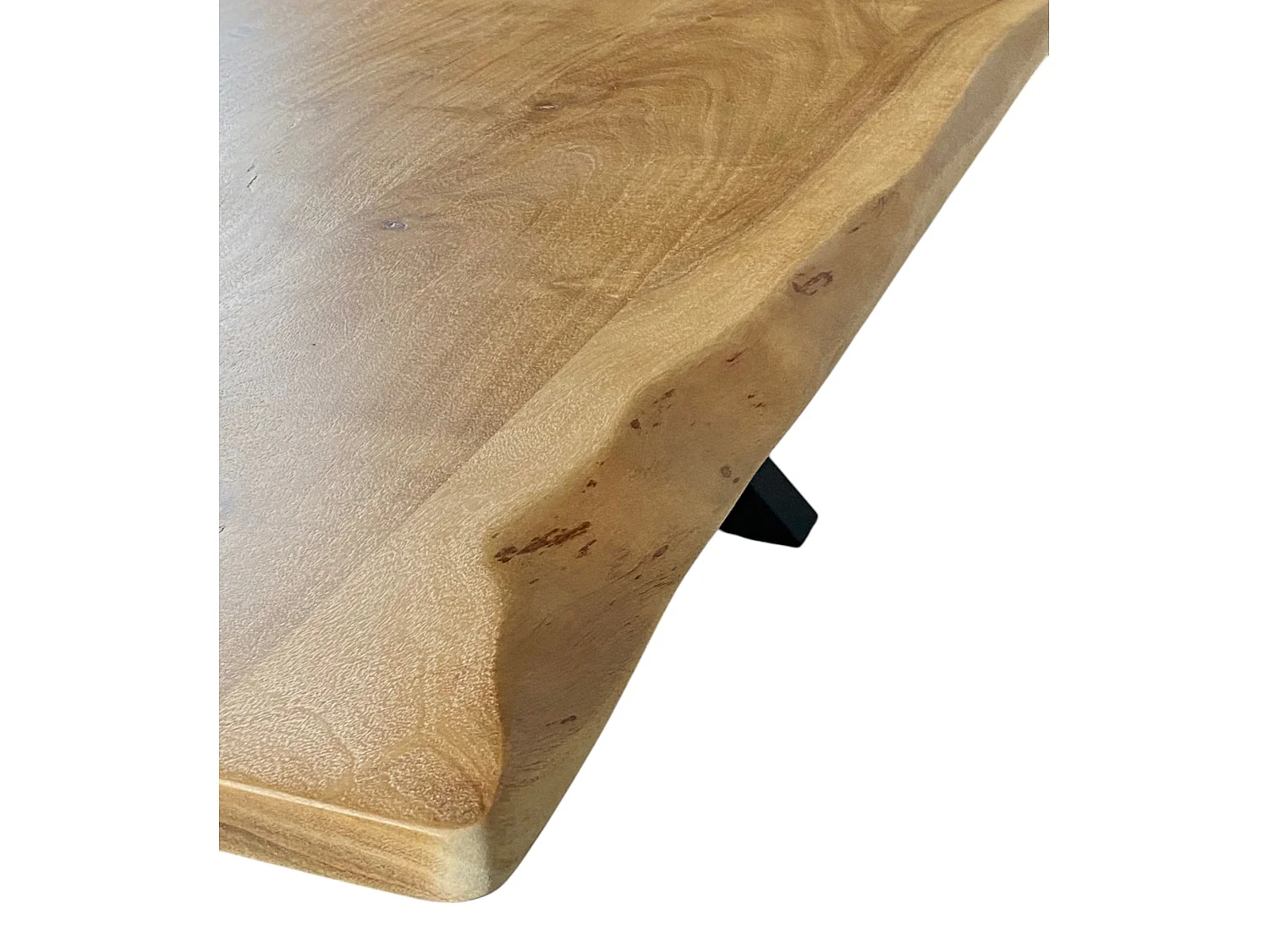 Table basse rectangulaire bois massif pieds métal X - BERGEN