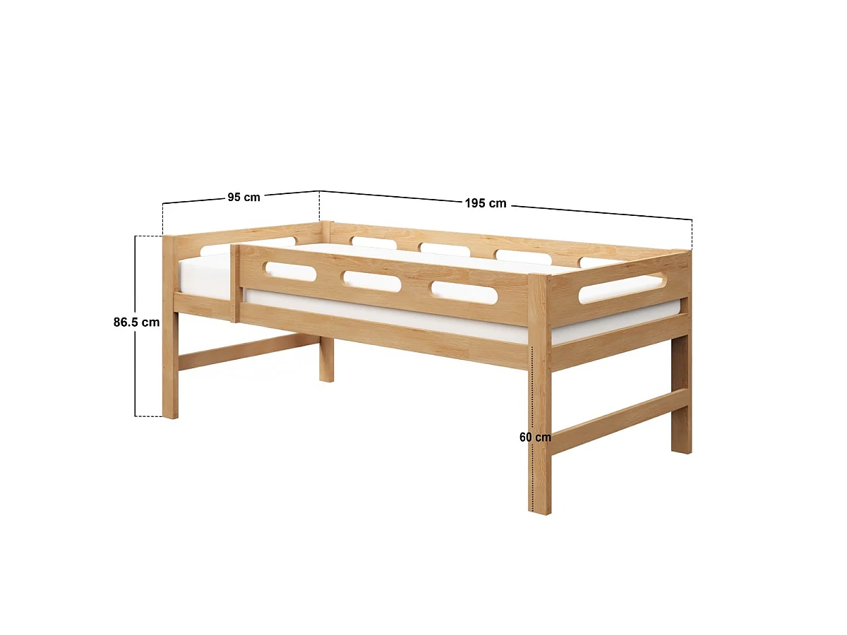 Flair Elijah Detachable Wooden Bunk Bed Brown