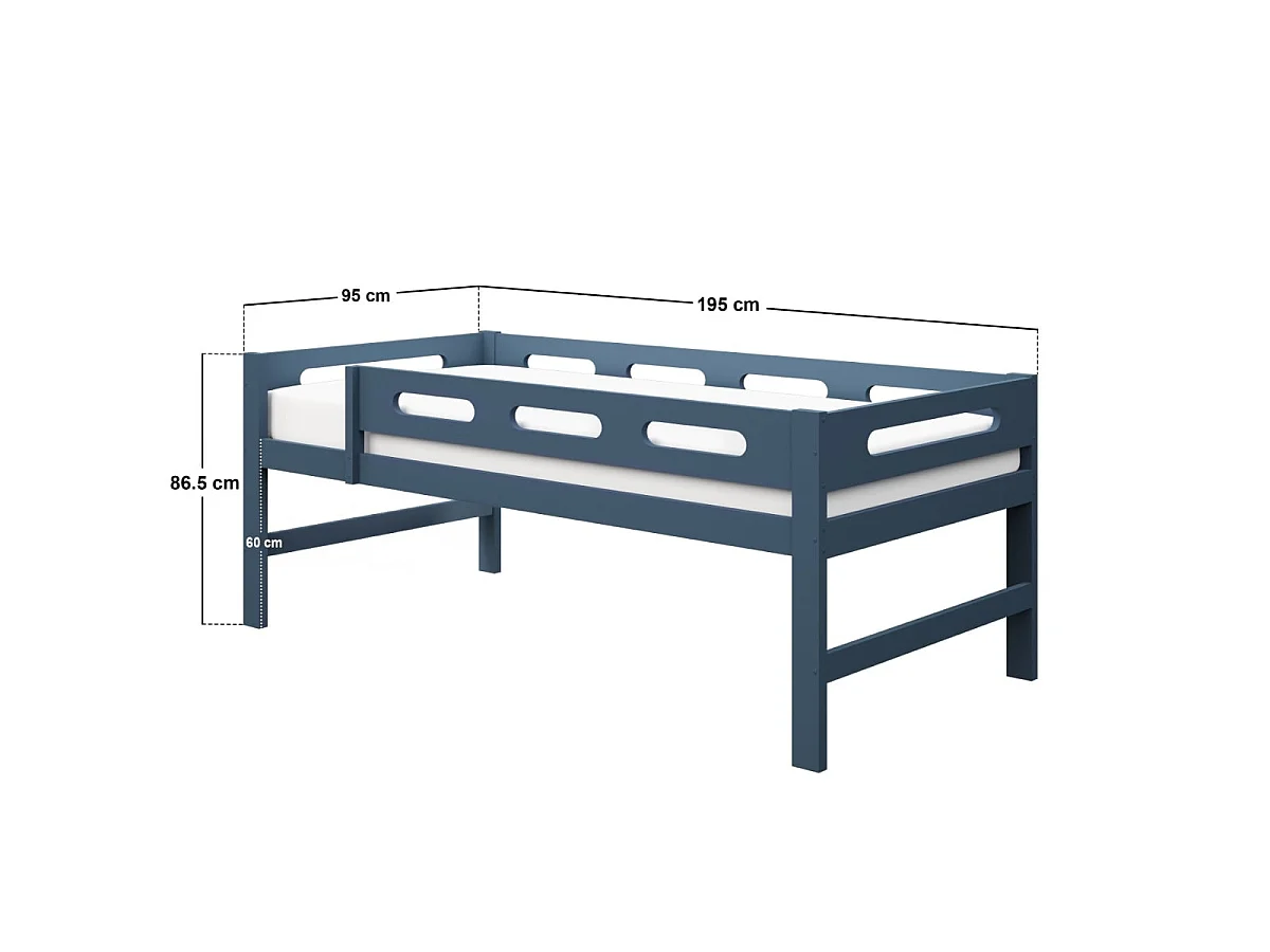 Flair Elijah Detachable Wooden Bunk Bed Blue