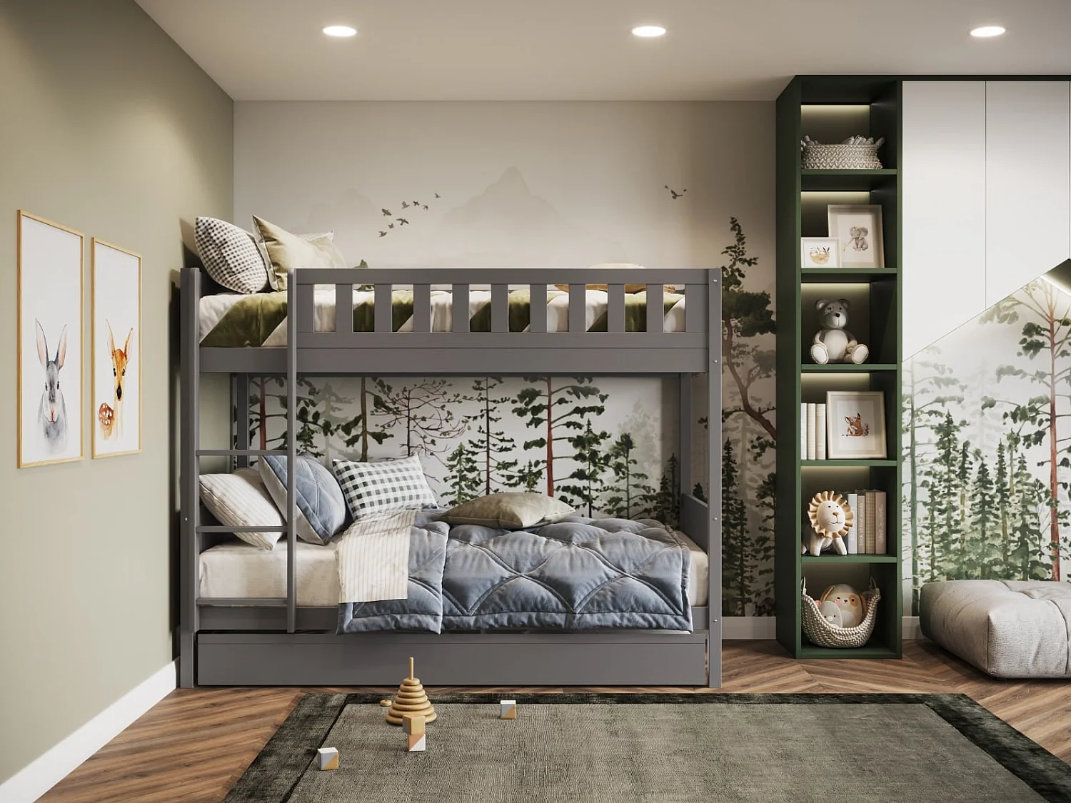 Flair Bea Bunk Bed Grey