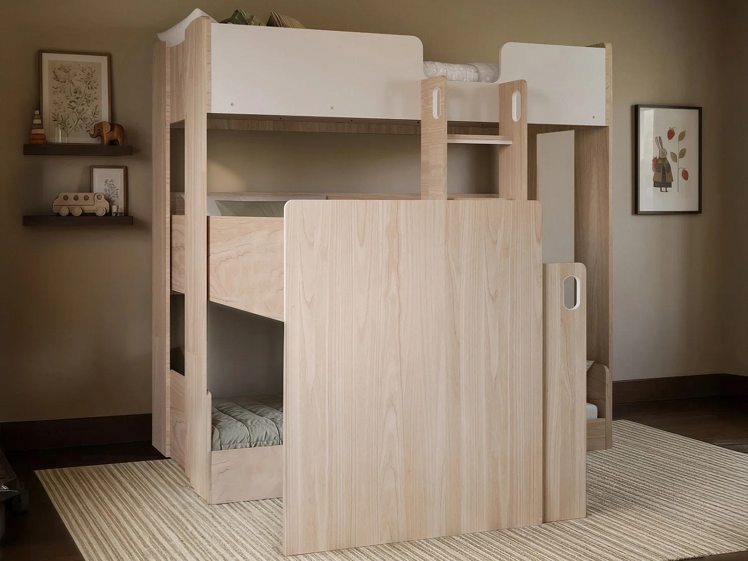 Flair Bode Triple Sleeper White & Oak