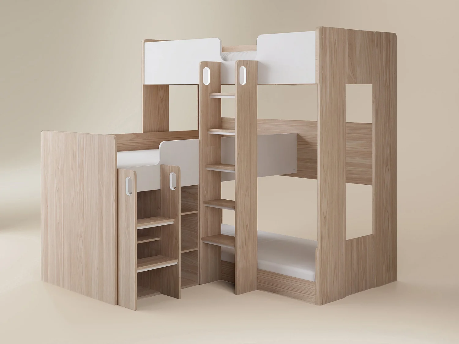 Flair Bode Triple Sleeper White & Oak