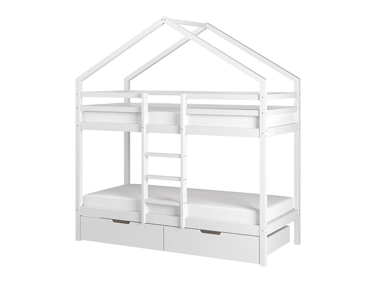 Flair Nest House Bunk Bed White