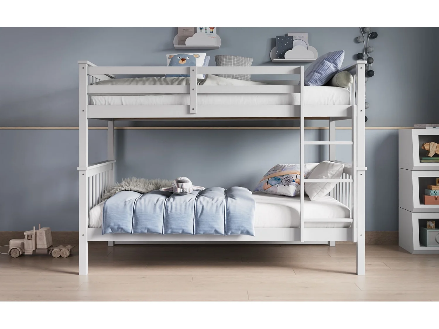 Flair Zoom Wooden Bunk Bed White
