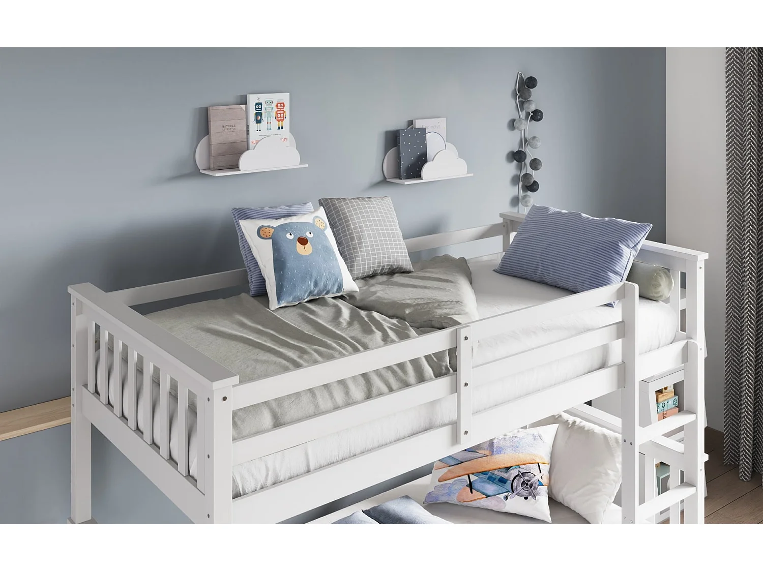 Flair Zoom Wooden Bunk Bed White