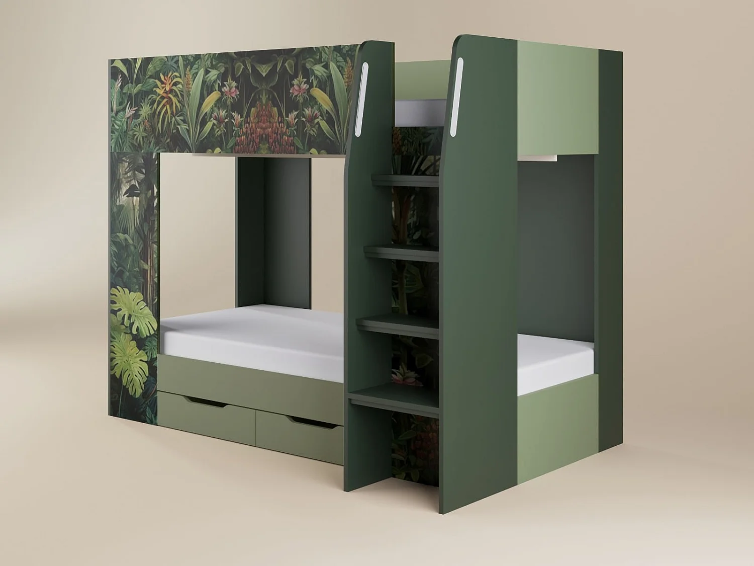Flair Lorith Jungle Bunk Bed with Drawers